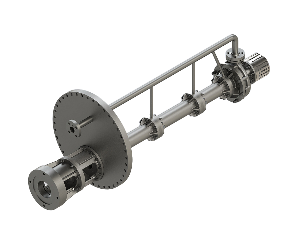 Вертикальные полупогружные одноступенчатые насосы  vs4