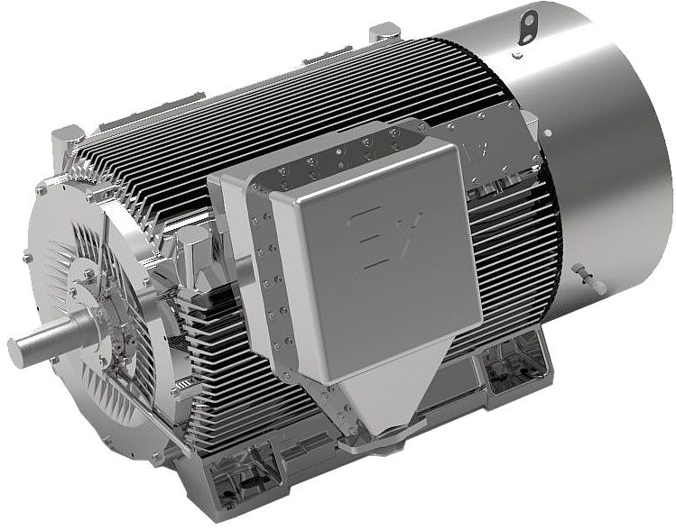 Высоковольтные взрывозащищенные электродвигатели с короткозамкнутым ротором  Высоковольтные взрывозащищенные электродвигатели с короткозамкнутым ротором 