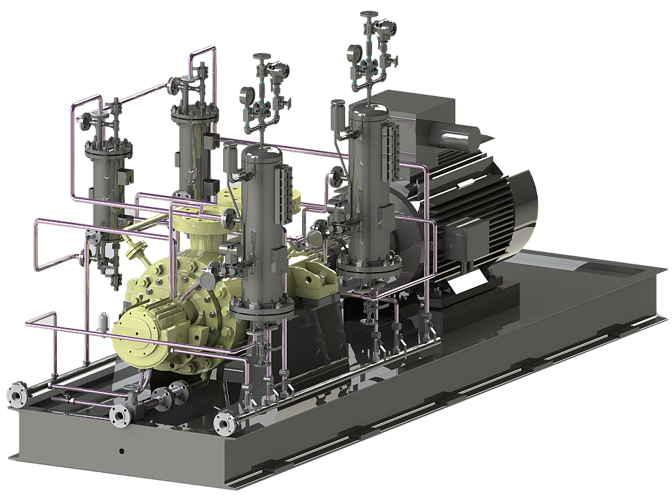 Химический самовсасывающий насос  АКС